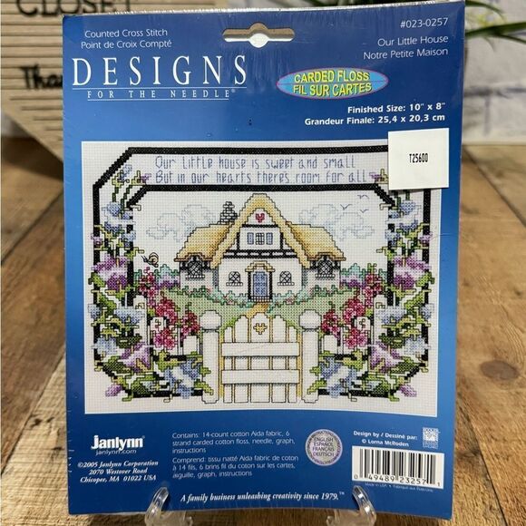 Designs For The Needle Counted Cross Stitch Our Little House - Picture 2 of 4